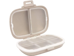 Organizador De Pastillas De Viaje, Caja De Vitaminas Diaria, Pequeño Recipiente Para Medicamentos En El Bolso O La Cartera.