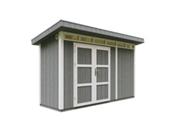 Caseta Jardin paneles a base de Madera LP SmartSide 4,3 m2 con Suelo y Baldosas Bituminosas - L161xA412xA239 cm - TIMBELA M902A - CAVERN STEEL