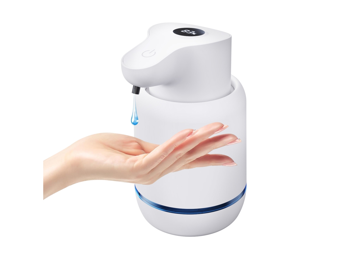 Dispensador automático de jabón líquido espumoso, sin contacto, recargable por USB, con cuatro velocidades ajustables, MDUG (tipo líquido)