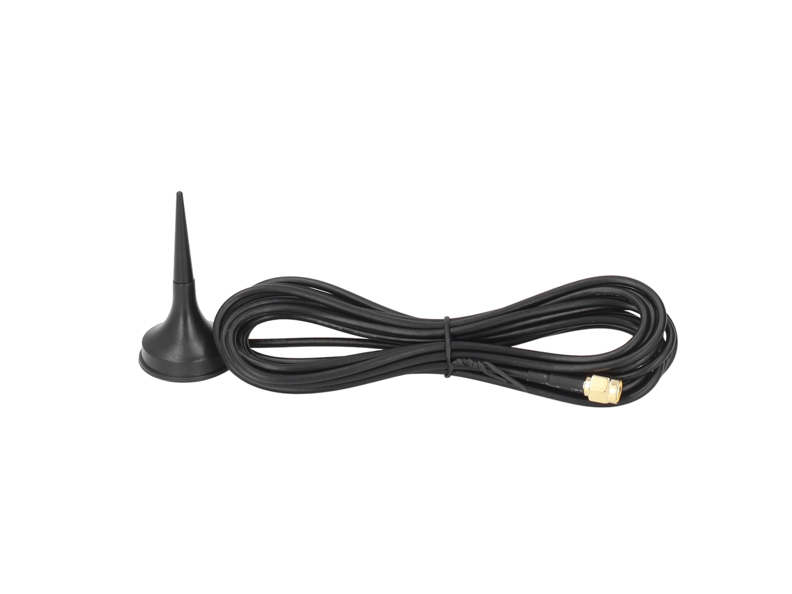 2 Piezas Antena Con Ventosa Y Base Magnética Fuerte Rotación 360° Varilla De Cobre 2 Bandas Sma Macho