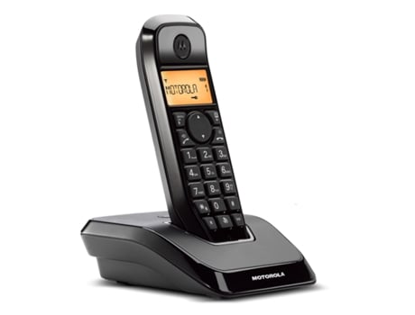 Fijo Motorola S1201 50 contactos negro manos libres inalambrico dect serie s12 mot31s1201n