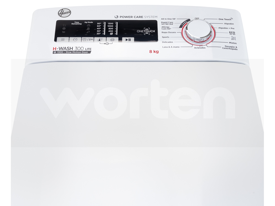 Lavadora HOOVER H3TM38TACE/1-37 (8 kg - 1300 rpm - Blanco)