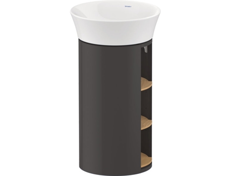 DURAVIT White Tulip, mueble de lavabo de pie, ancho 350 x fondo 410mm, con compartimento abierto, con tecnología tip-on, WT42390