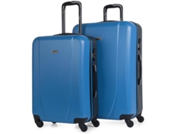 Conjunto de Maletas de Viaje ITACA ABS Azul (170 L)