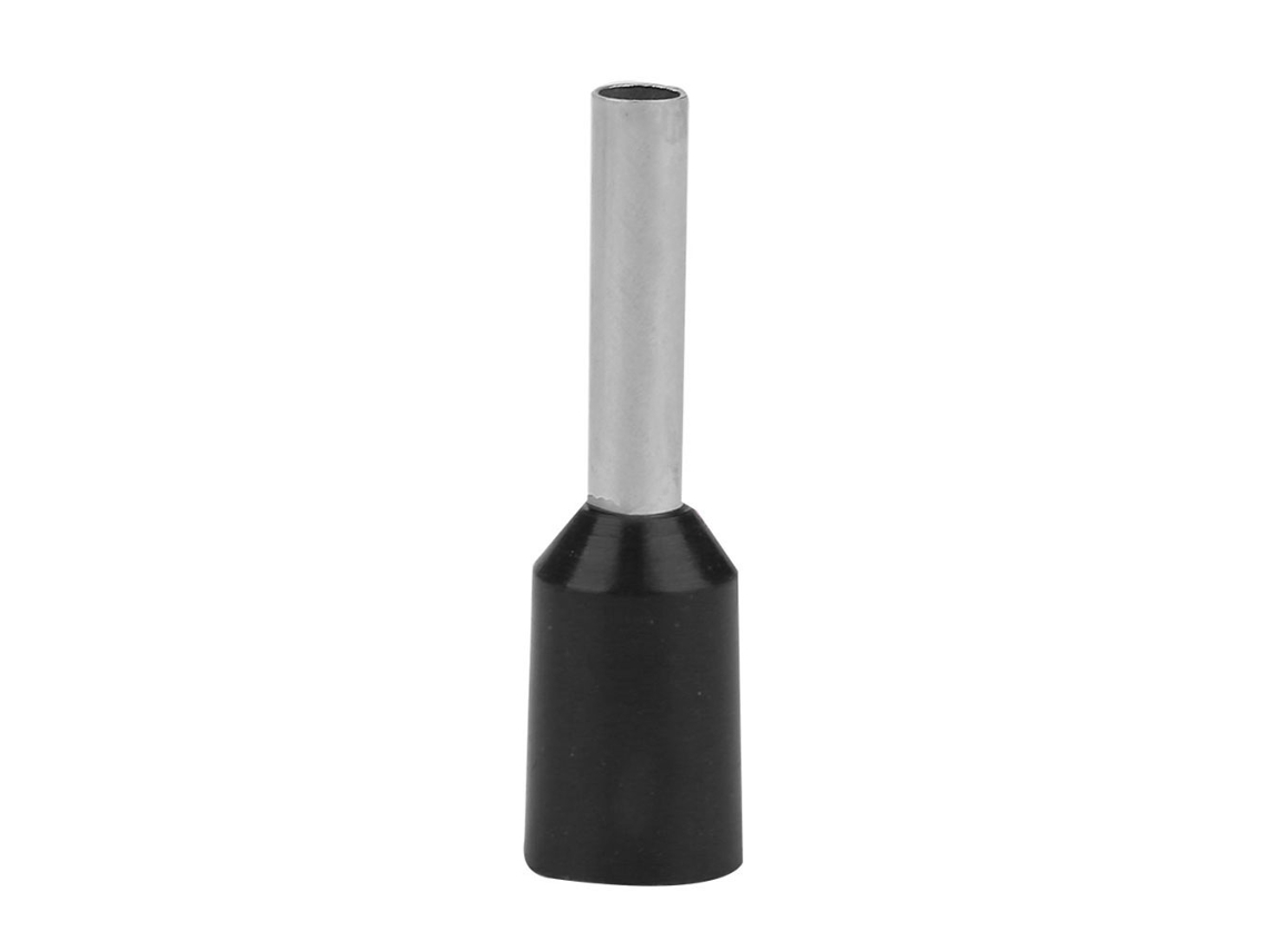Yncm2026-500pcs Conectores De Cable Terminales A Presión Fría E1008 Tuberculados Aislados Negro