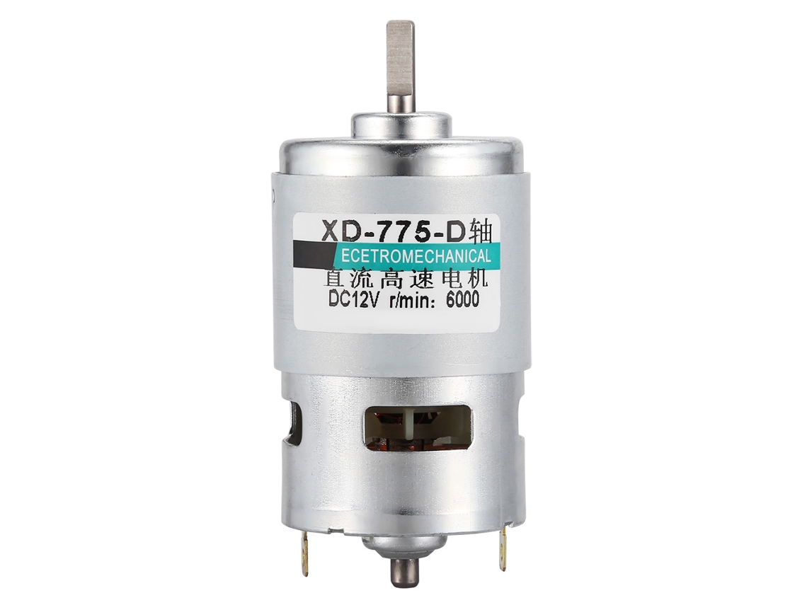 Motor 775 Con Eje En D, Alta Velocidad, 30 W, Alta Potencia, Par Motor, Bajo Nivel De Ruido, Cc 12 V, 6000 Rpm Con Rodamiento De Bolas.
