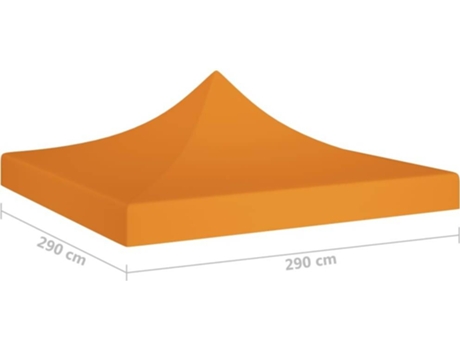 Toldo VIDAXL (Naranja - Tela - 3x3 m)