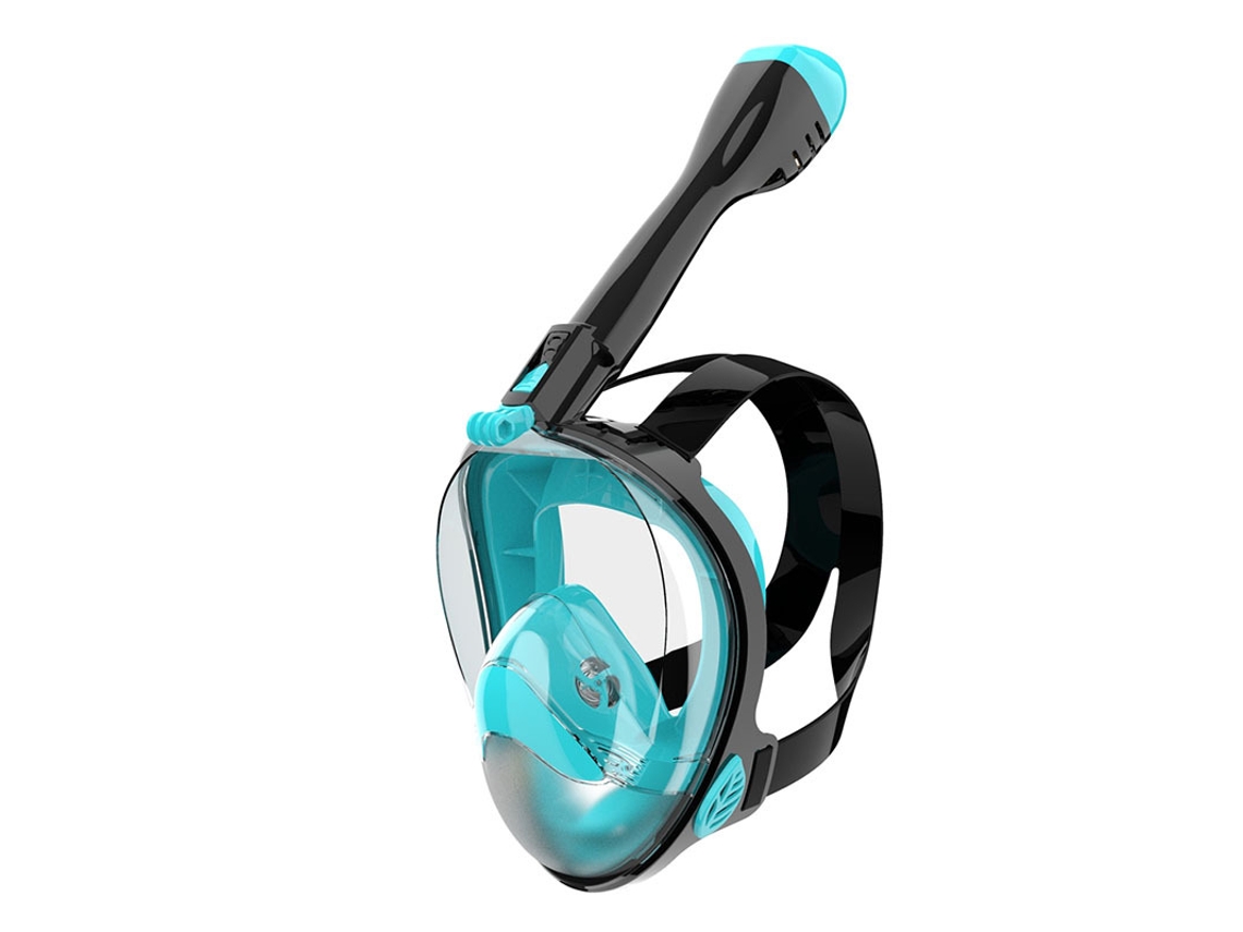 Danu2026-máscara De Snorkel Para Adultos Con Visión Panorámica 180°, Antifugas, Antideslumbrante Y Soporte Para Cámara