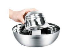 Dispensador de agua Ozma de acero inoxidable para gatos y perros, 2,5 litros*