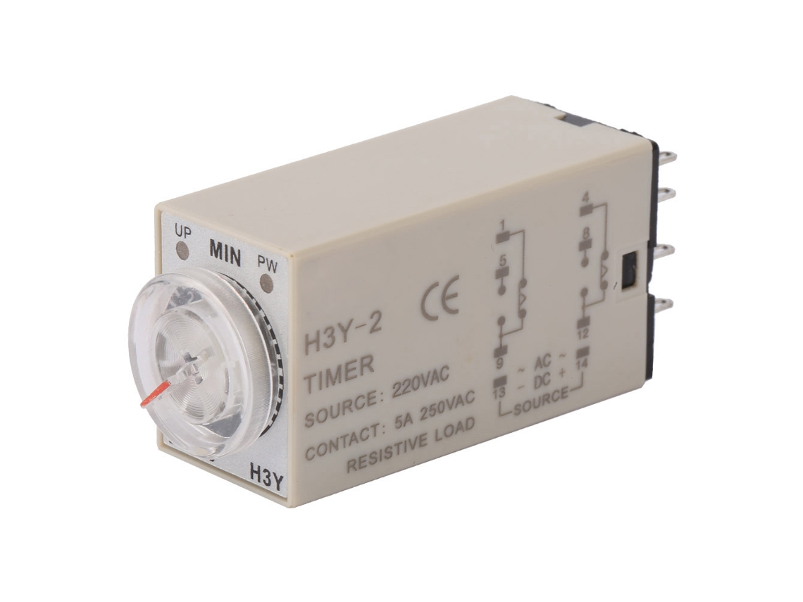 2026-relé De Tiempo Retardo De Alta Precisión H3y-2 8 Pines 220vac(6m) Temporizador