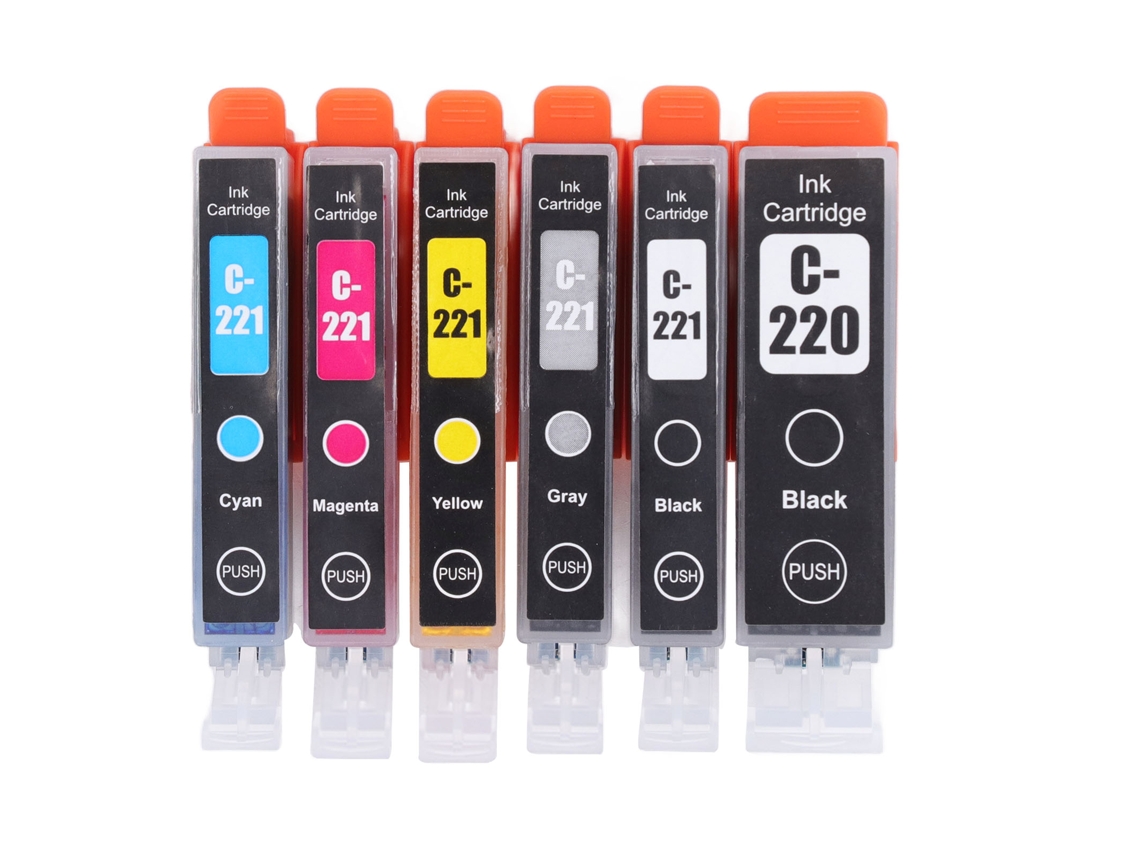 Cartucho De Tinta Para Impresora Pixma Ip3600 Bk Cmy Gy De 6 Colores - Fluido Y Práctico Para Reemplazo