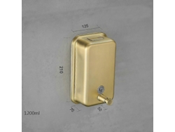 Dispensador de jabón de pared Rosewell de acero inoxidable, 1200 ml, para baño y cocina