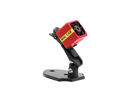 Mini cámara de seguridad Full HD 1080P con visión nocturna rojo