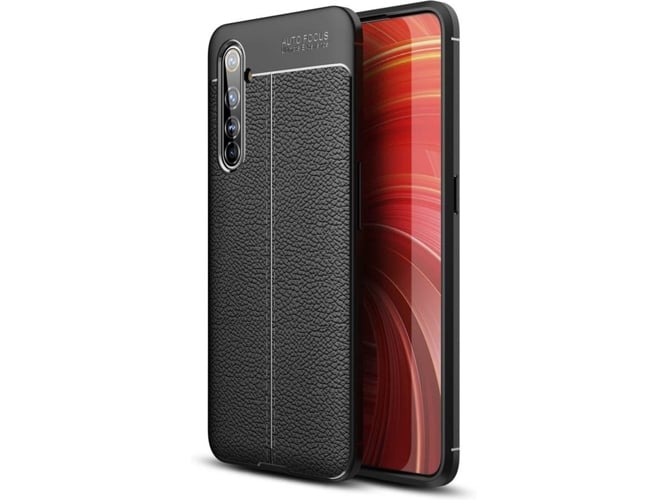 Funda Realme X50 Pro PHONESHIELD Rugged Leather Negro