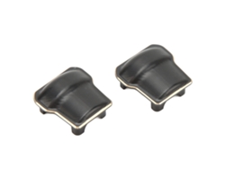 2pcs Tapa De Caja De Engranaje De Latón Negro Antirrobo Resistente Al Desgaste Delantero Y Trasero Para Traxxas Trx4m 1/18