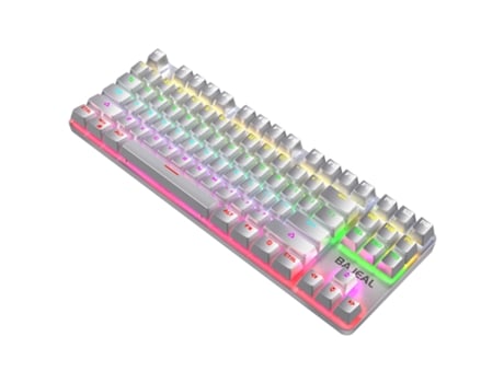 Teclado Gaming JL-EIGHT K100 Rgb Mecánico Portugués Blanco