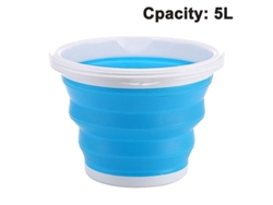 Cubo De Limpieza De Plástico Plegable De 5/10 L. Material Seguro, Libre De Bpa.