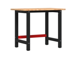 Maison Exclusive - Banco De Trabajo Rectangular Madera Maciza Roble 100x60x81,5 Cm