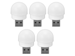 2026-5pcs Lámparas Nocturnas Usb Mini Bombillas Led Ahorro Energía Protección Ocular Para Dormitorio Baño Pasillo Luz Blanca