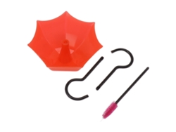 Protector de comedero para colibríes, gran capacidad, semitransparente, ganchos para accesorios de foso para colibríes, modelo B expandido