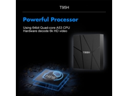 Tv Box T95h Android 10.0 Allwinner H616 Quad-core Reproductor Multimedia 6k 1+8gb
