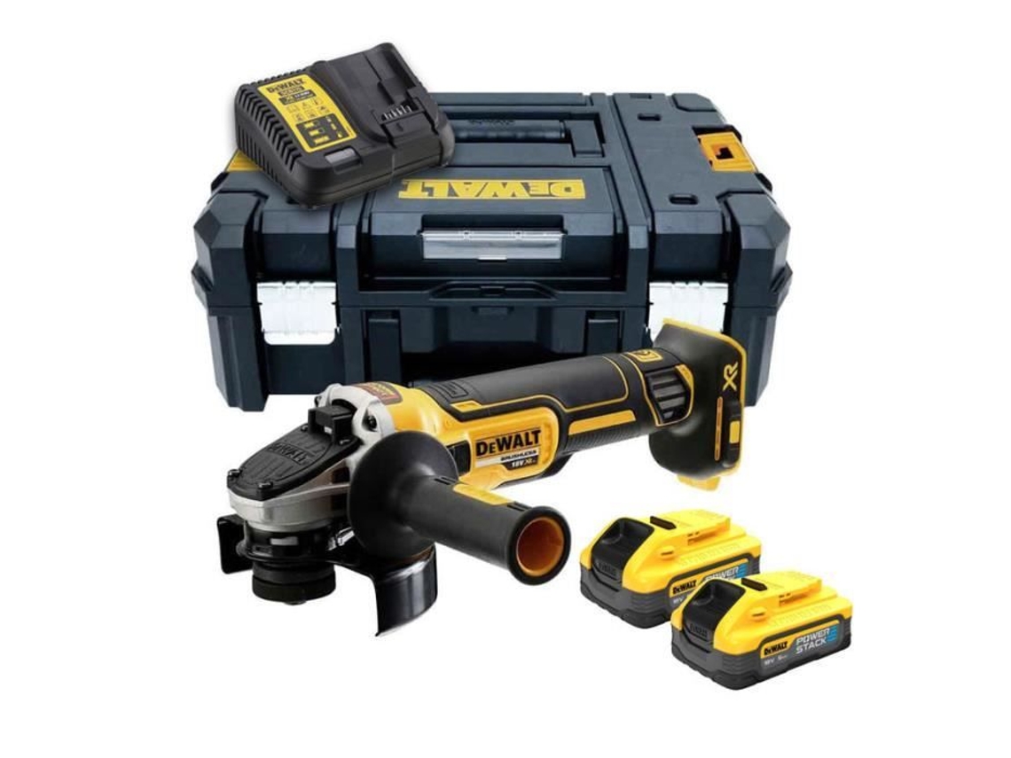 Amoladora Xr 18V 125Mm 2X5 0 Ah Powerstack En Tstak Dcg405H2T DEWALT