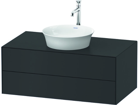 DURAVIT Tulip blanco, mueble de baño de pared, ancho 1000 x fondo 550mm, con 2 cajones, con tecnología Tip-on, WT49860