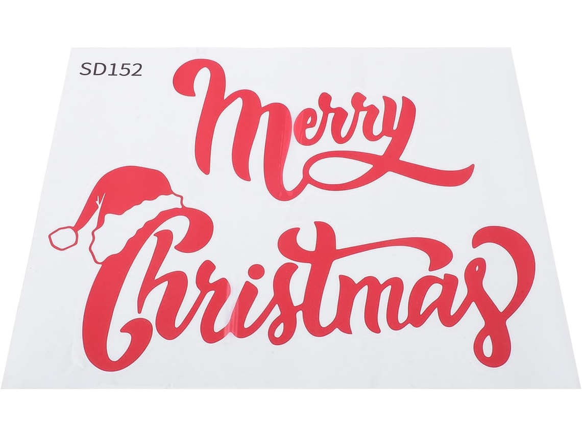 Pvc Decoración Pegatinas Navideñas De Rojo,