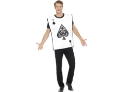 Disfraz Unisex DISFRAZZES Naipe Blanco (Talla: Talla Universal)