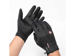 Guantes De Invierno Impermeables Windstopper Con Pantalla Táctil Para Hombre Moonbiffy Wh009 L Bk