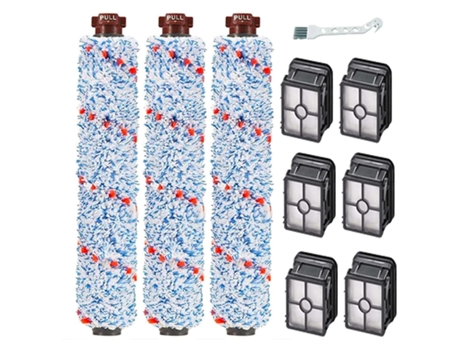 Rolos de escova multisuperfície para aspirador de pó bissell crosswave 1785