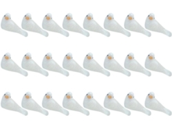 24 Piezas Adornos Pájaros Artificiales Blancos Bodas Espuma Ligera Accesorios Fiestas Elegante Decoración Mesa