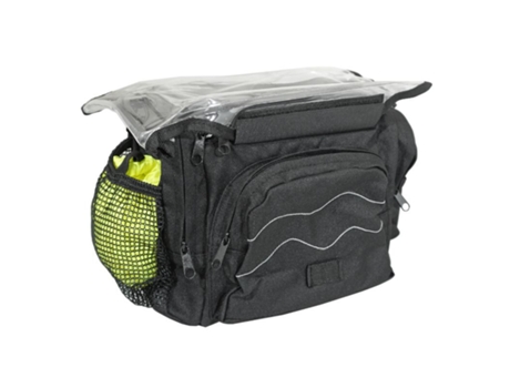 Bolsa para manillar de bicicleta con clip 25.8-31.8 con lector de tarjetas Newton N1 30 x 19 x 21 cm