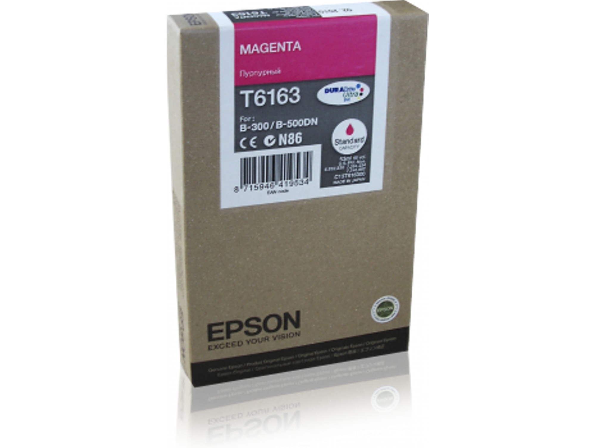 Cartucho de tinta original EPSON T6163 53 ml, Magenta, L, C13T616300