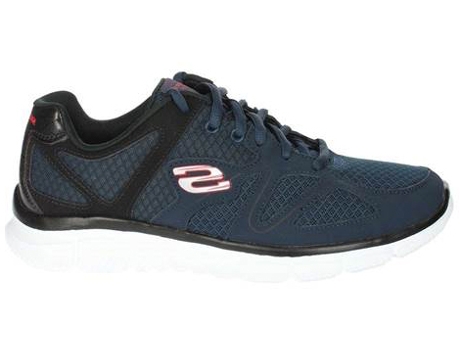 Zapatillas Deportivas SKECHERS Satisfaction Flash Point Hombre (Azul - Material Sintético - 42)
