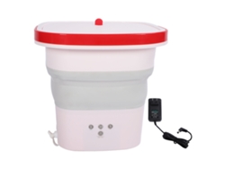 Lavadora Plegable Portátil De 6 Litros Con Mini Cesta Y Generador De Iones Negativos Para Caravanas, Viajes Y Uso En Apartamentos.
