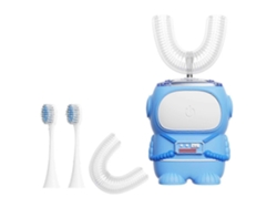 Cepillo de dientes eléctrico ultrasónico para niños con forma de U, resistente al agua IPX7, 3 modos de limpieza, recordatorio inteligente y diseño Astro GOKOCO.