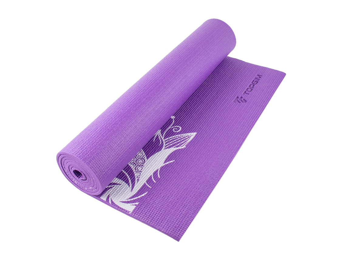 Esterilla de yoga estampada Topgim (morada)