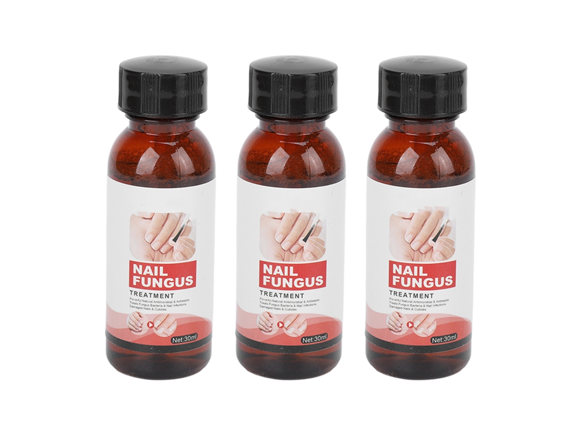 Rebe - Reparación líquida de uñas 3x30ml Hidrata, repara, fortalece y combate la onicomicosis fúngica - Solución renovadora