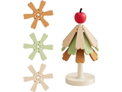 Posavasos con forma de árbol de Navidad y trípode, plegables y aislantes, de Gokoco