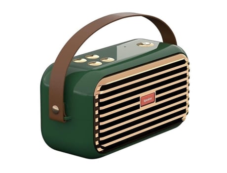 Altavoces Altavoces Bluetooth verdes Retro Inalámbrico Pequeño Estéreo Ornamento Altavoz Funky Regalos