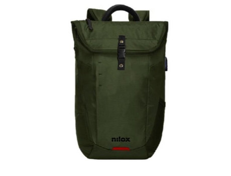 Nilox Nxbpodeco Mala para Portáteis 39.6 Cm 15.6'' Mochila Verde