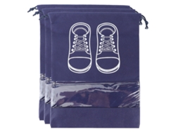 Bolsas portátiles de tela con cordón para guardar zapatos (bolsa para zapatos no tejida, tamaño M, con impresión)