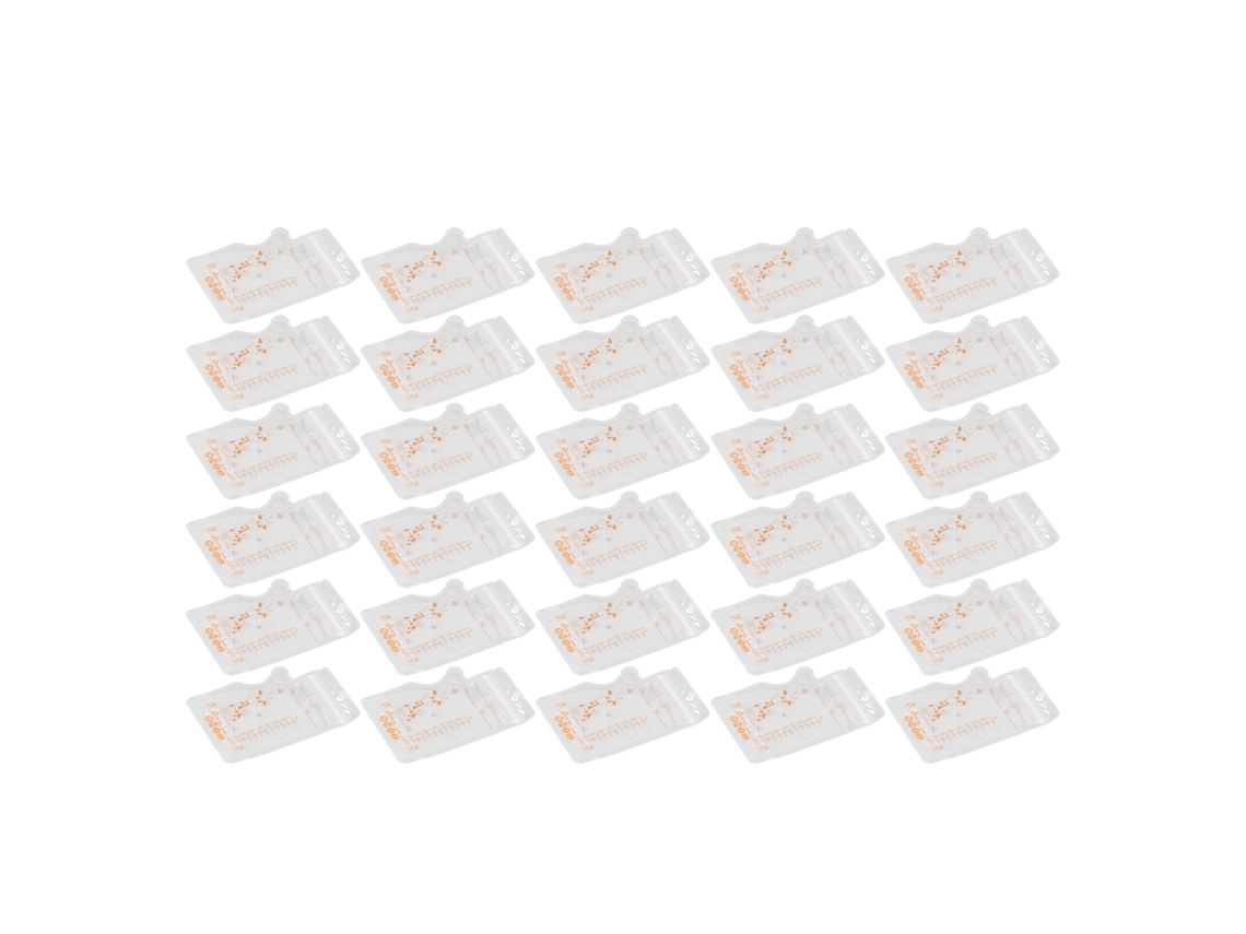30 Bolsas Para Almacenar Leche Materna De 250 Ml Con Doble Cierre Hermético Y Cremallera Autoportante.