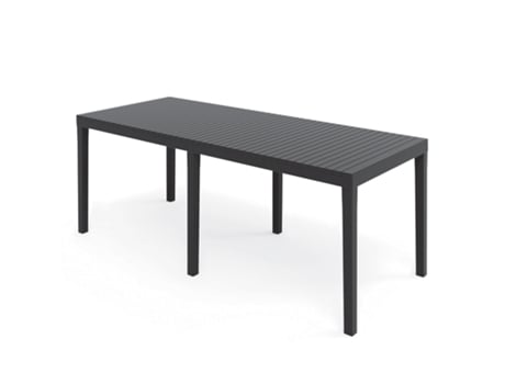 Mesa De Jardín Extensible De Plástico Indo Antracita 150-2209072 cm