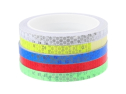 5 rollos de cinta reflectante para bicicletas, cintas reflectantes adhesivas, decoración para bicicletas, pegatinas reflectantes GOKOCO