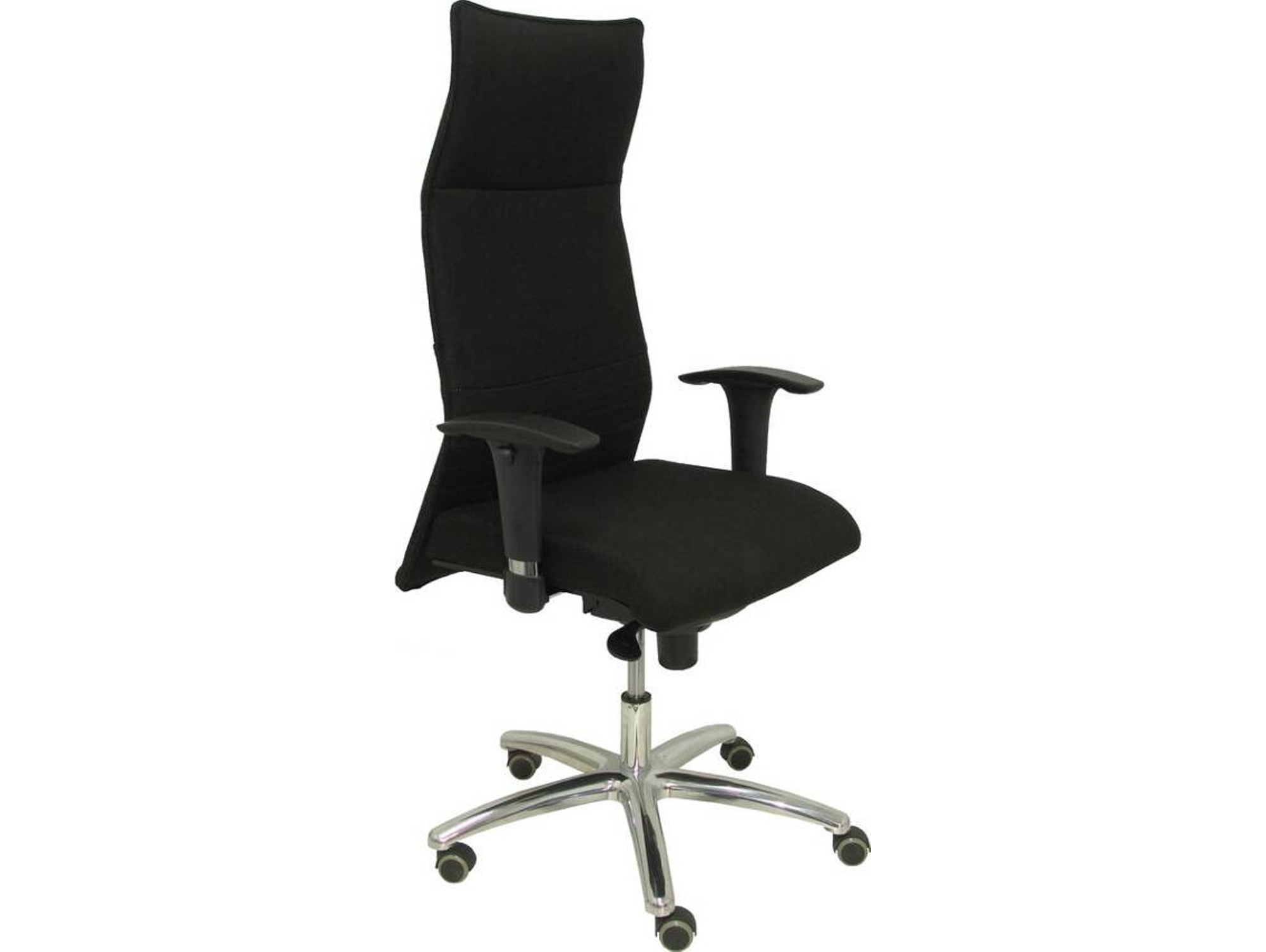Silla de Escritorio Ejecutiva PYC Albacete Gris con ruedas antiarañazos (Brazos Ajustables - Tejido)