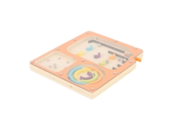 Juego Interactivo Educativo De Laberinto De Pinball De Madera Para Niños, Portátil.