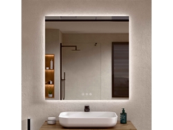 Espejo de Baño con Luz LED, Luz Regulable en 3 Colores e Intensidades, Luz Indirecta Antivaho, 70cm Alto x 60cm Ancho, Bellobath