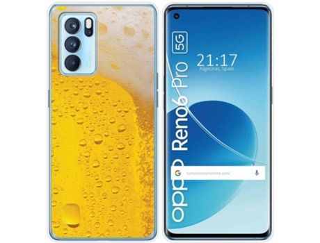 Carcasa Oppo Reno 6 Pro 5G TUMUNDOSMARTPHONE Cerveza